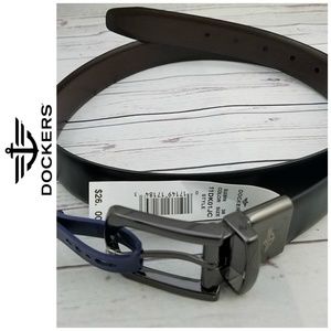 NWT Dockers Mens Reversible Leather Belt 38